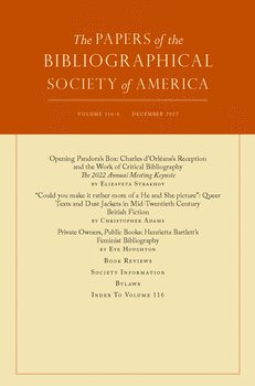 Papers of the Bibliographical Society of America